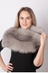 Grey fox fur collar – neck warmer